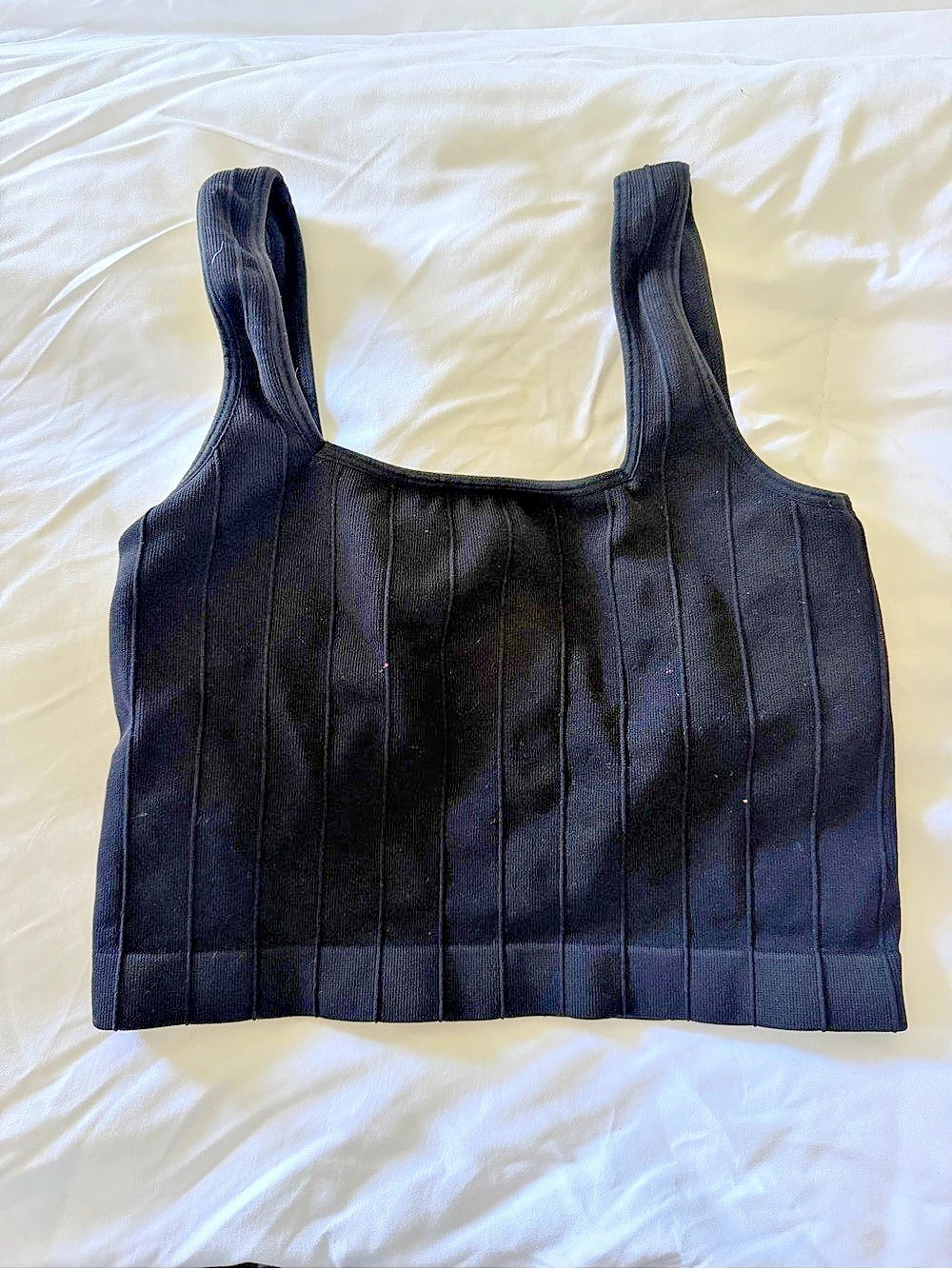 Spiritual Gangster Aspen Jacquard Crop Top Black Crop Top Size XS/S